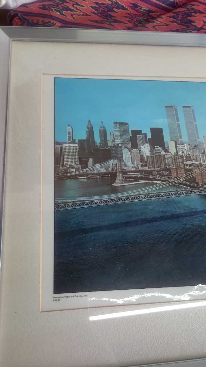 ニューヨーク マンハッタン ポストカード ランチョンマット 貿易ビル_画像4
