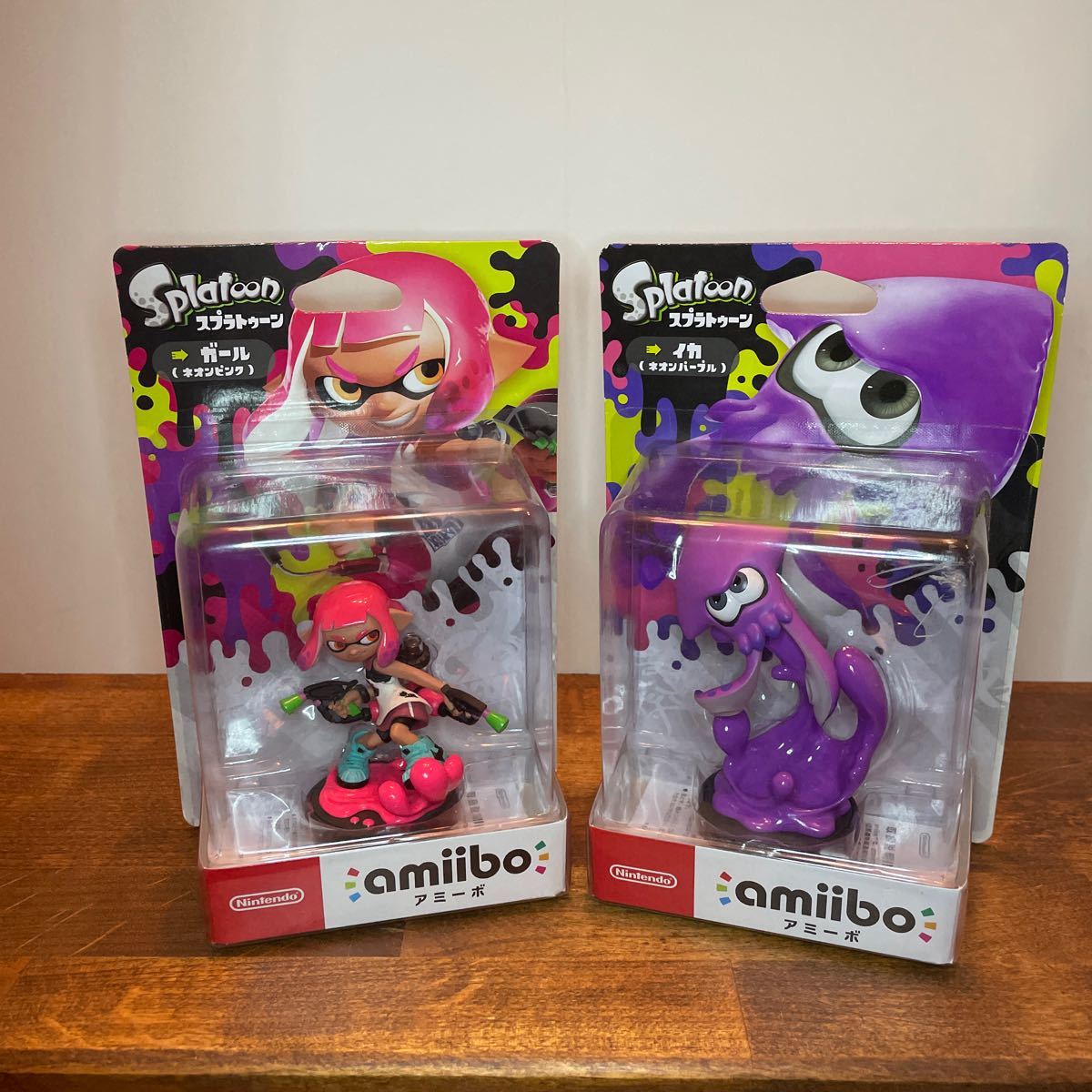 amiibo アミーボ ネオンピンク イカ ネオンパープル スプラトゥーン2