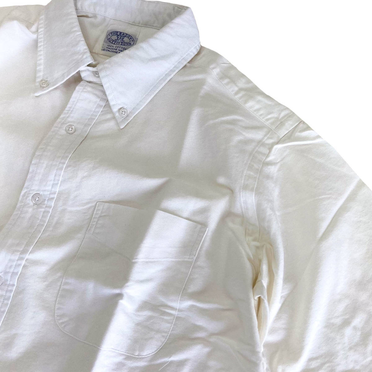 THE BAGGY バギー　オックスフォード ホワイト　Mサイズ　ボタンダウン 半袖 シャツ OXBD OXFORD S/S BD SHIRTS_画像3