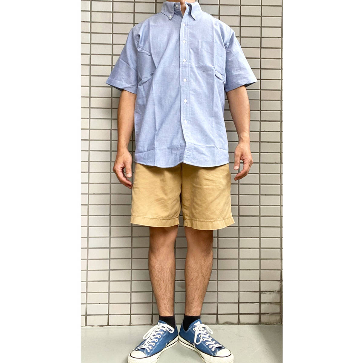 THE BAGGY バギー　オックスフォード ホワイト　Mサイズ　ボタンダウン 半袖 シャツ OXBD OXFORD S/S BD SHIRTS_画像5