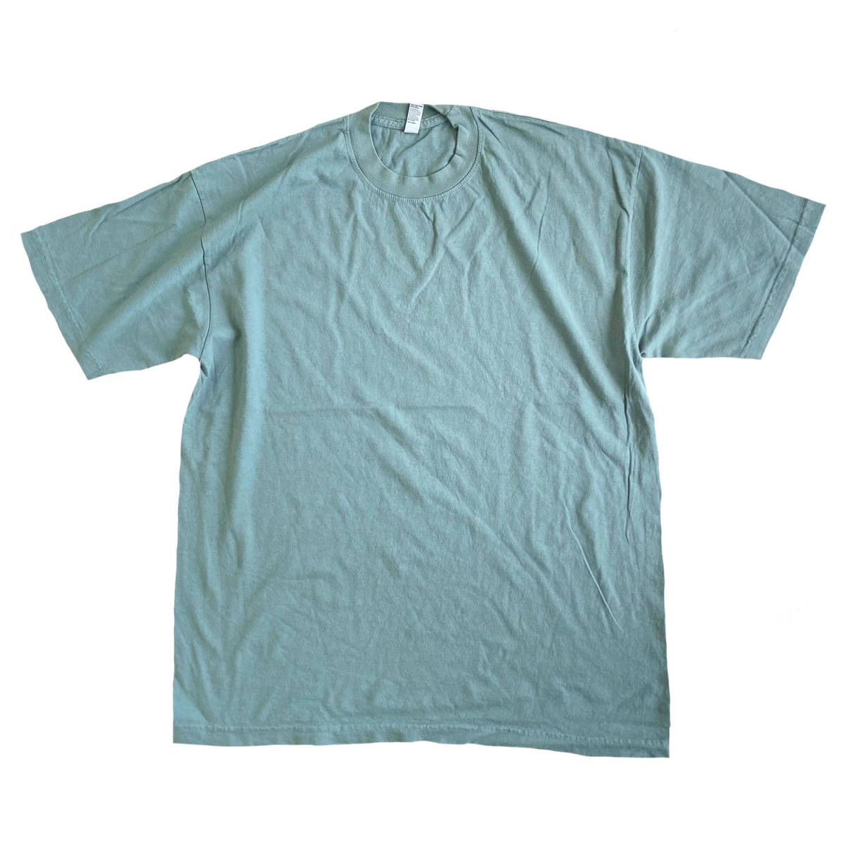 LOS ANGELES APPAREL　ロサンゼルスアパレル　Tシャツ　アトランティックグリーン　XLサイズ　無地 6.5oz Garment Dye MADE IN USA_画像1