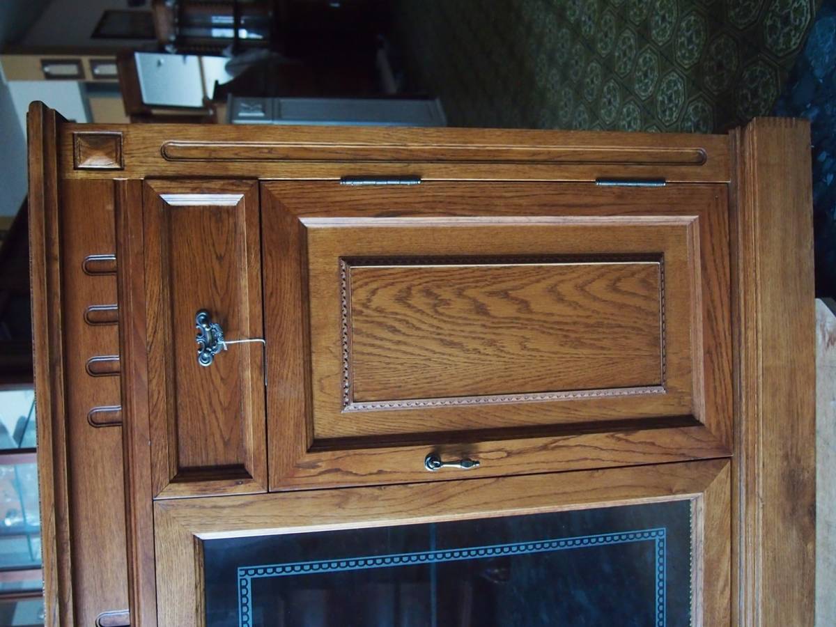  oak nala oak sideboard glass door 130. drawing out antique style 120 130 140