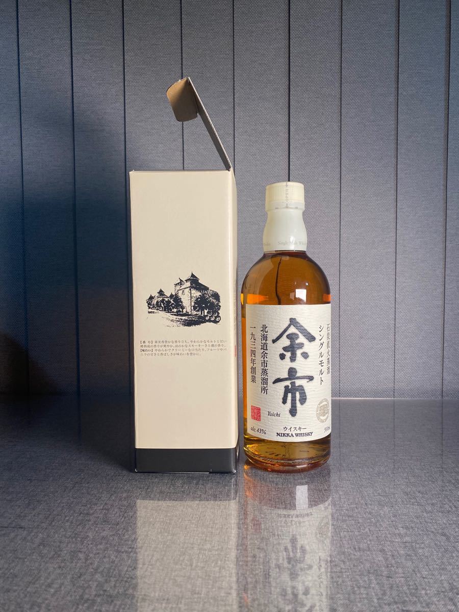 余市 石炭直火蒸溜 旧ラベル 500ml 箱付 シングルモルト余市