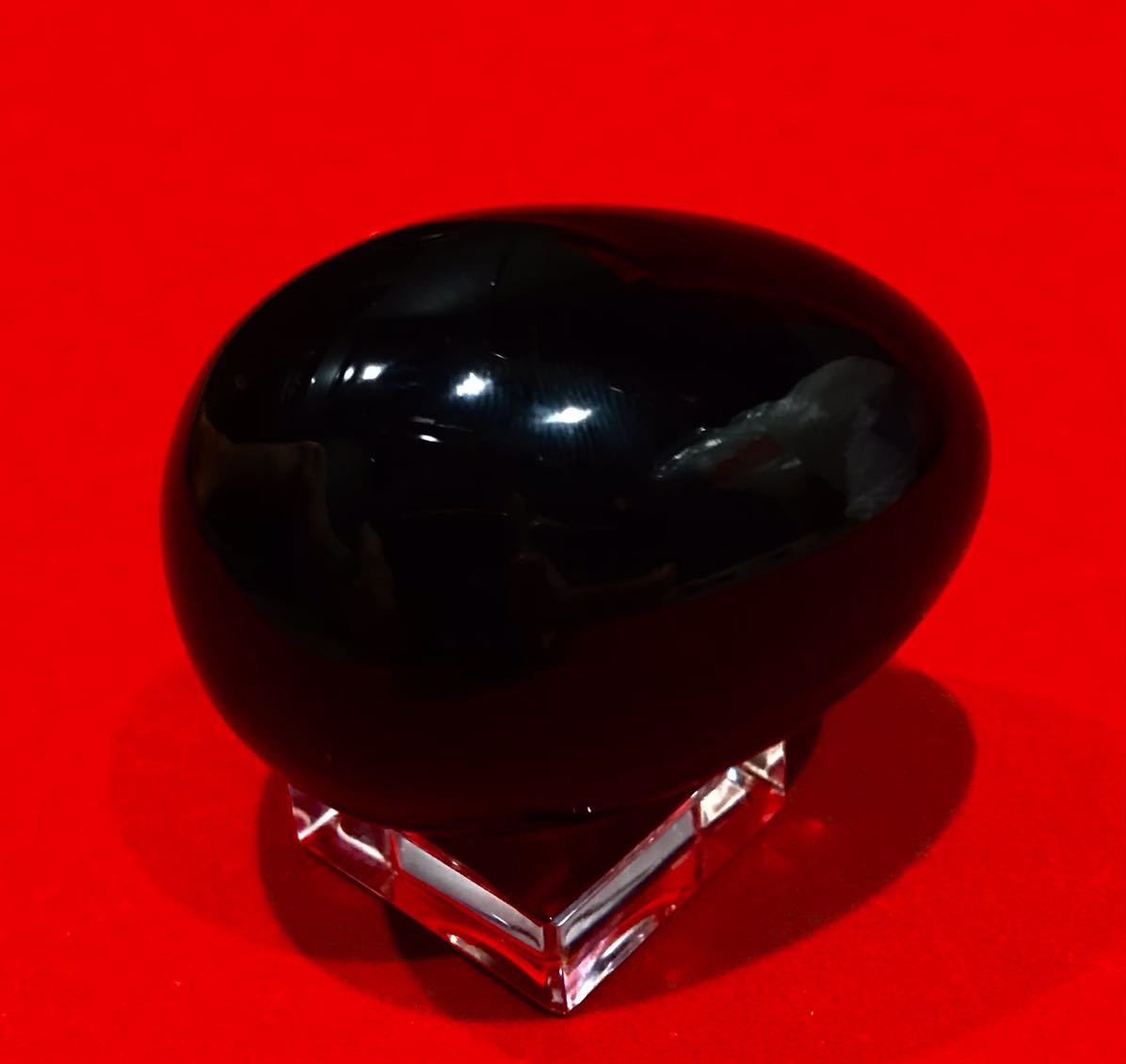 BACCARAT バカラ /※稀少ロイヤルエッグ ブラッククリスタル オブジェ