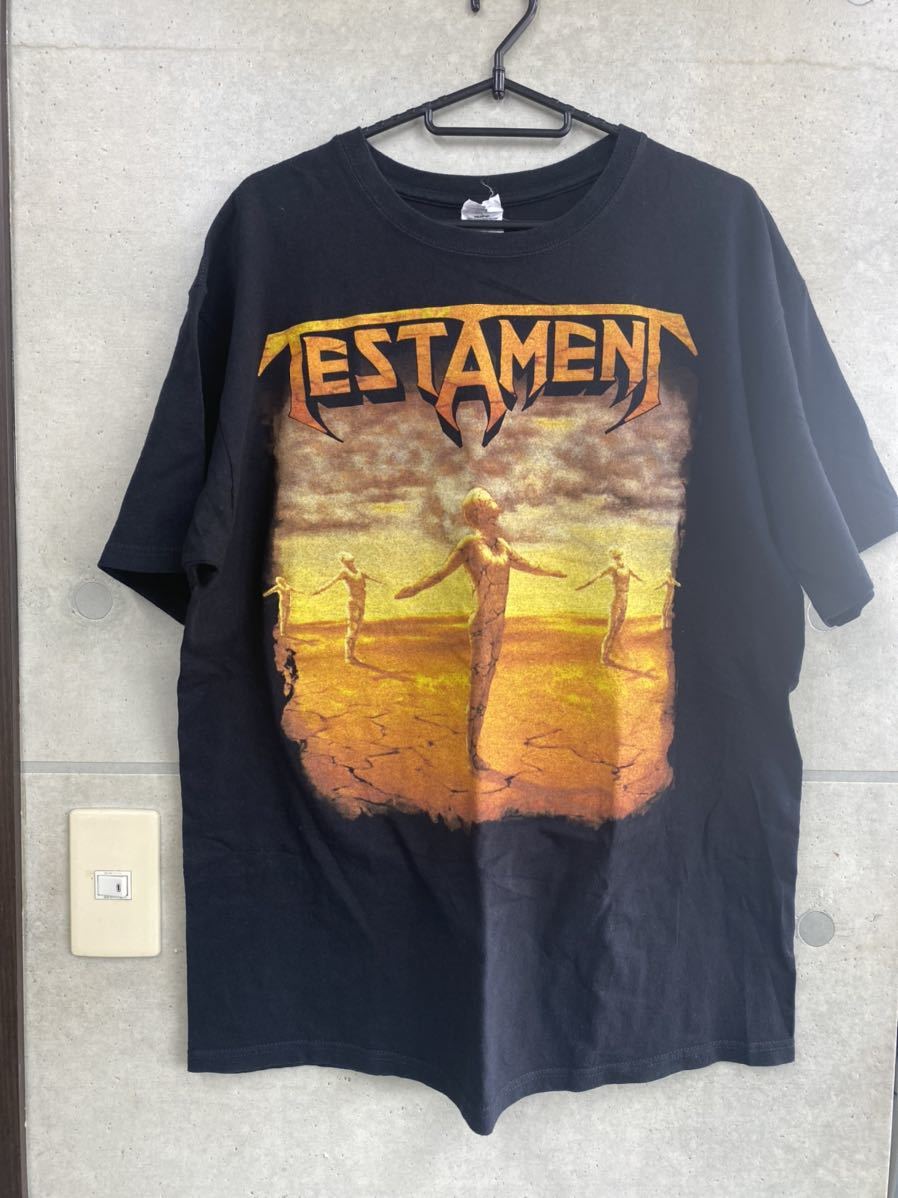 希少　テスタメント　Tシャツ　バンドTシャツ　サイズL ブラック　ヴィンテージ　TESTAMENT Tシャツ　anvilタグ_画像1