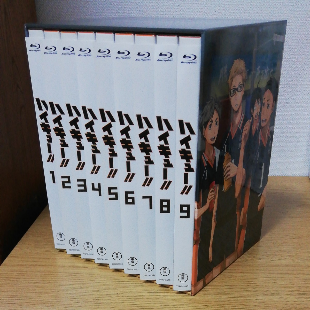 Blu-ray ハイキュー！！ 初回生産限定版 全9巻セット TSUTAYA限定全巻収納BOX付き