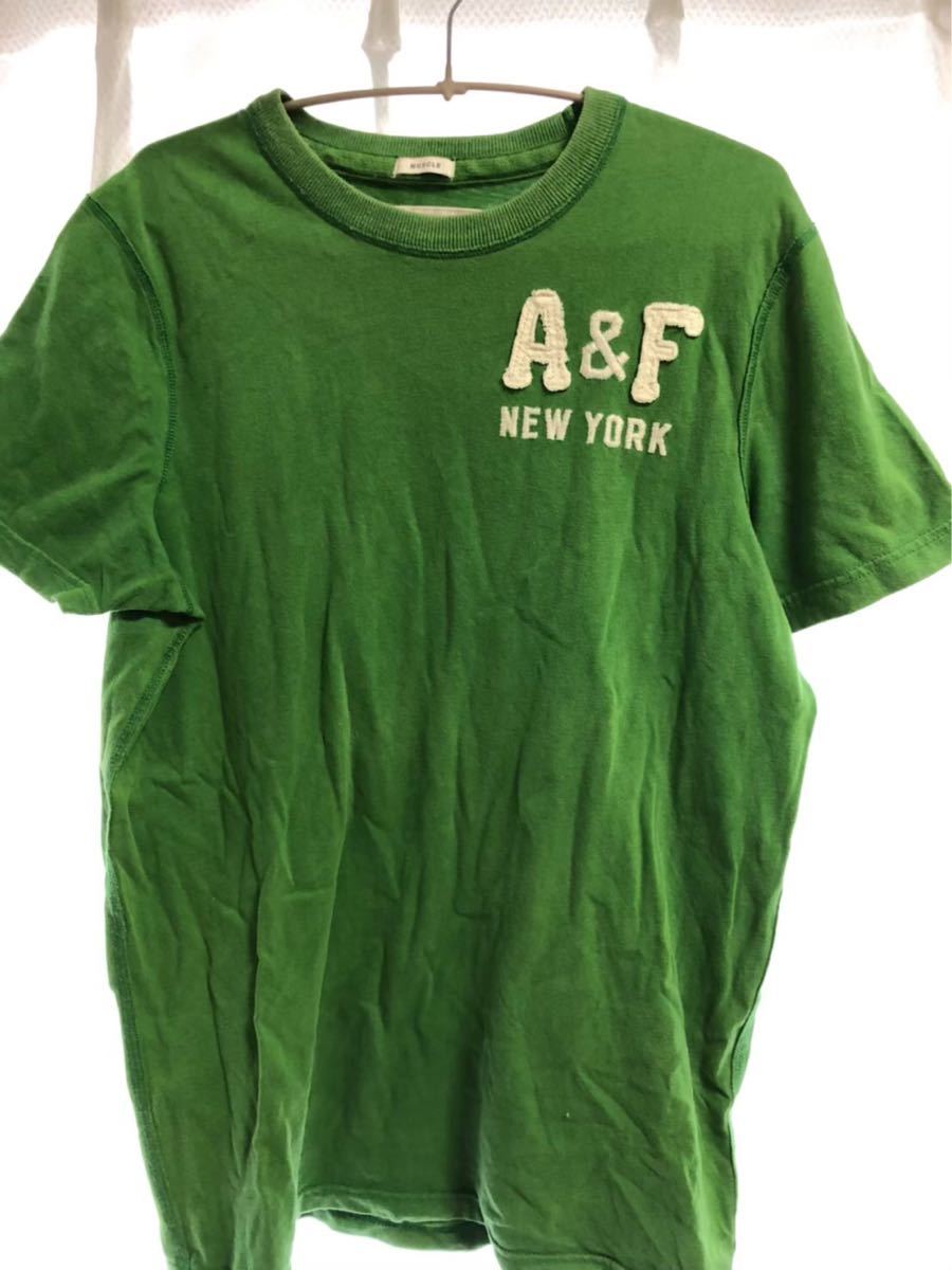 アバクロ＆フィッチ アバクロ 半袖 Tシャツ 緑 グリーン アメカジ