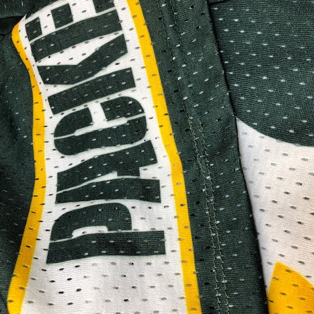 sh○248 USA古着 80s~90s USA製 NFL PACKERS メッシュ ゲームシャツ