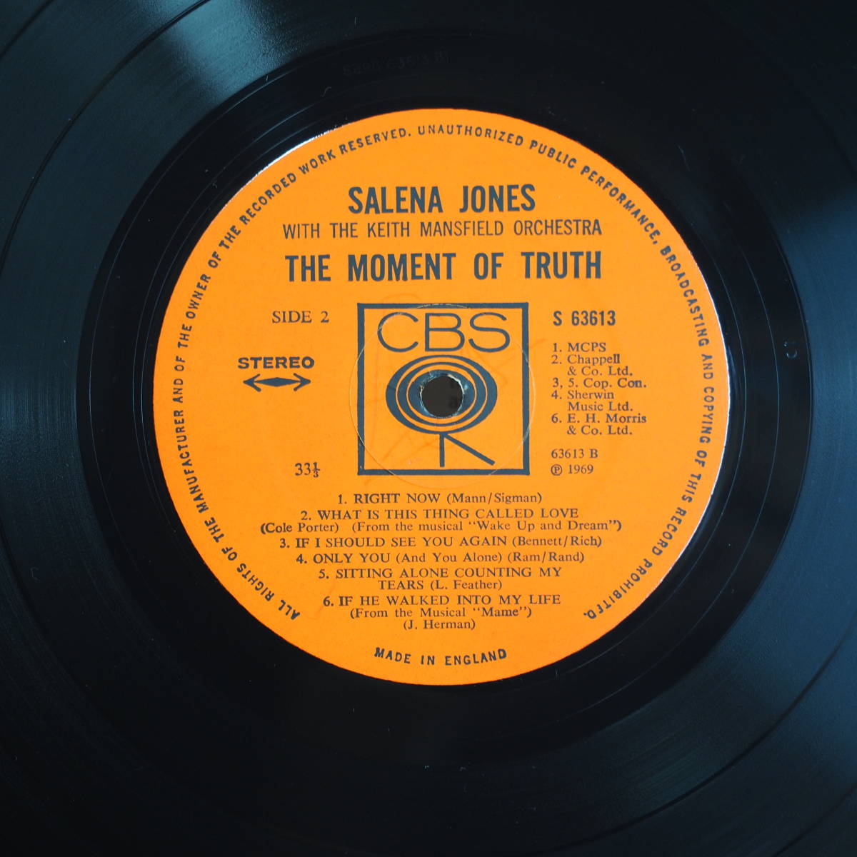 Salena Jones / The Moment Of Truth☆UK盤オリジナルLP_画像4