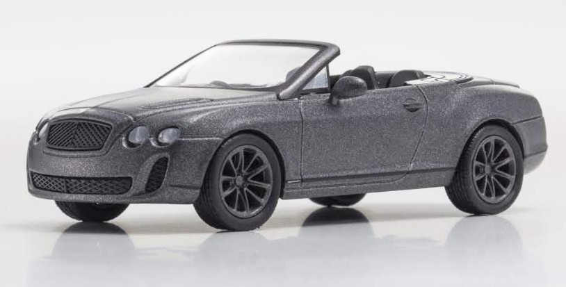 ミニカー★ベントレー★京商★KYOSHO★1/64★グレーメタリック★コンバーチブル★オープンカー★コレクション★レア★新品未使用