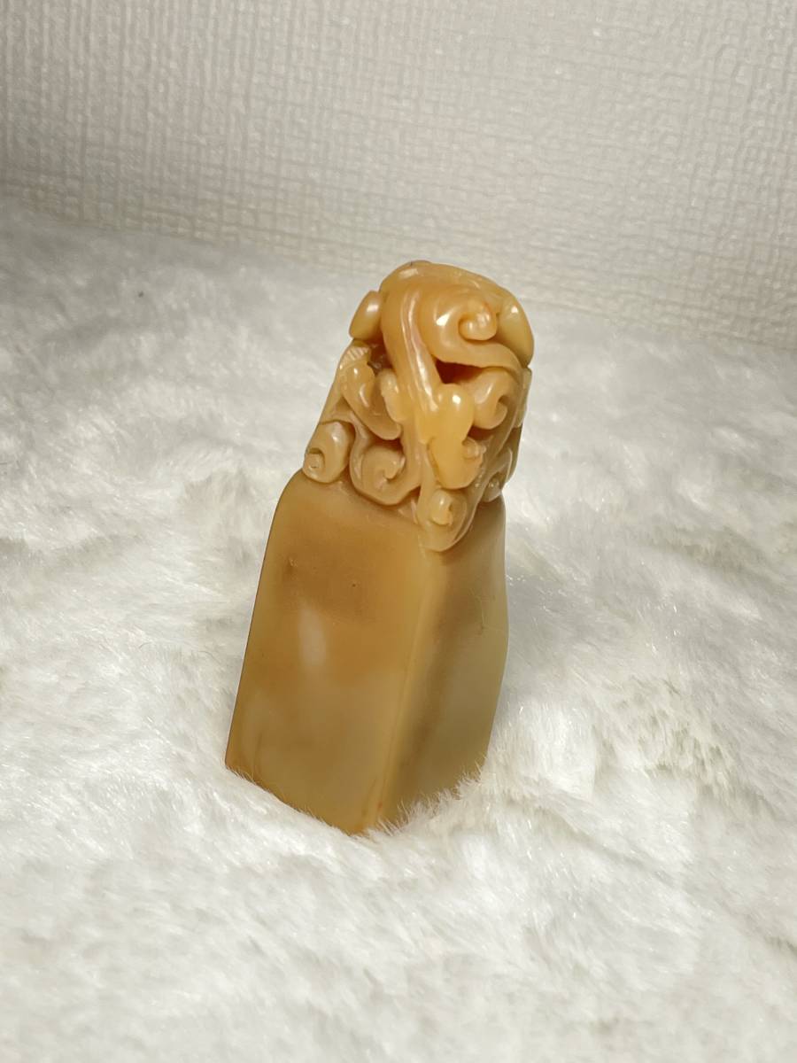 ヤフオク! - 寿山石 芙蓉石 獅子鈕 凍石 天然石 美材 書道 篆刻 石...