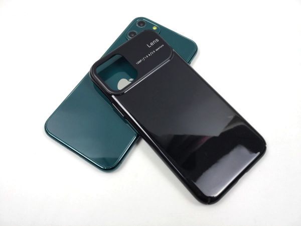 iPhone11 Pro カメラ保護 ハードカバー ケース PC 側面フル保護 ブラック_画像7