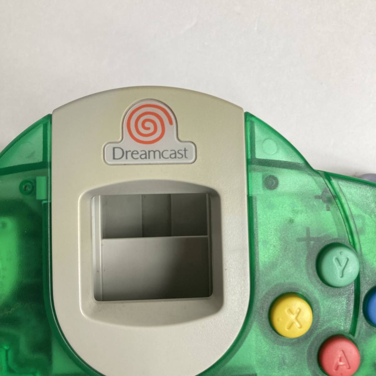 ドリームキャスト用コントローラ グリーン ＆ ブルー/ Lot 2 Dreamcast Controller Pad Aqua Blue & Clear Lime Green HKT-7700 Game Japan