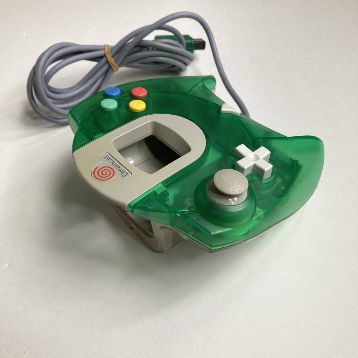 ドリームキャスト用コントローラ グリーン ＆ ブルー/ Lot 2 Dreamcast Controller Pad Aqua Blue & Clear Lime Green HKT-7700 Game Japan
