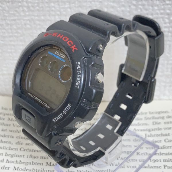 ★CASIO G-SHOCK デジタル 多機能 メンズ 腕時計 ★ カシオ G-ショック DW-6900 アラーム クロノ タイマー ブラック 稼動品 F4845_画像2