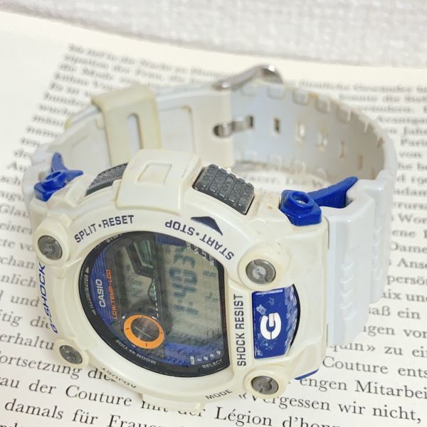 ★CASIO G-SHOCK デジタル 多機能 メンズ 腕時計 ★ カシオ G-ショック G-7900A アラーム クロノ タイマー ホワイト 稼動品 F5025_画像7