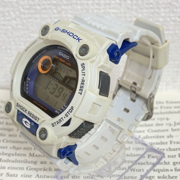 ★CASIO G-SHOCK デジタル 多機能 メンズ 腕時計 ★ カシオ G-ショック G-7900A アラーム クロノ タイマー ホワイト 稼動品 F5025_画像2