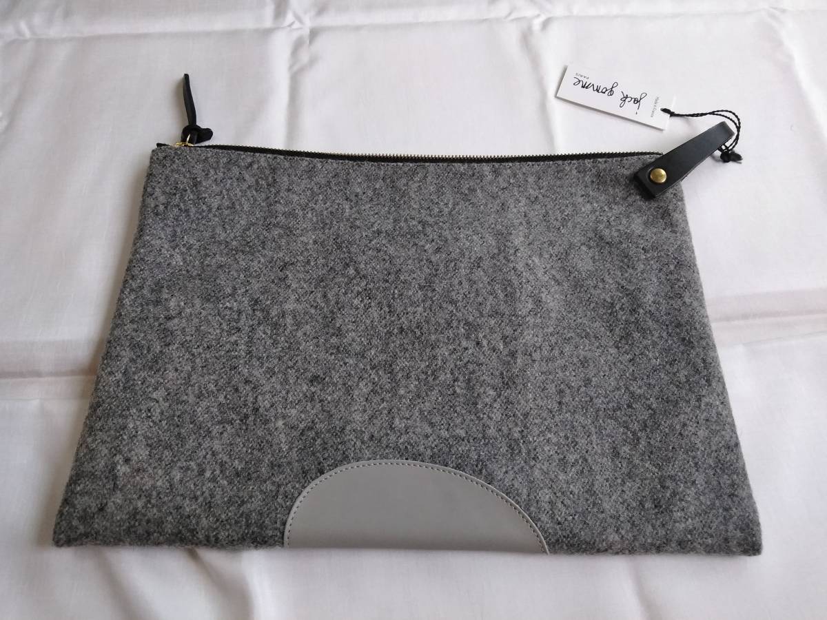 [ regular price 23,100 jpy ] Jack Gomme clutch bag new goods H.P.FRANCE ash pe- France 