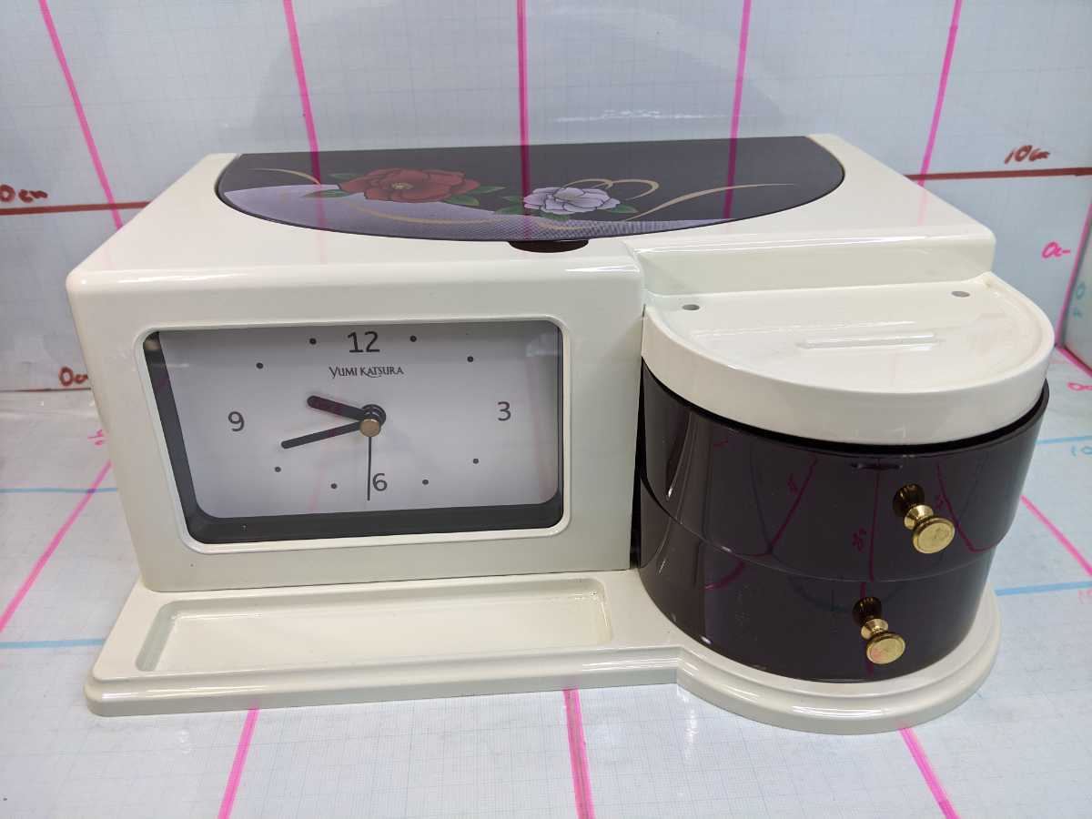 ティッシュケース 桂由美 ミラー ジュエリー トレイ 可動 時計 非売品 80サイズ NEW ARRIVAL 小物入れ