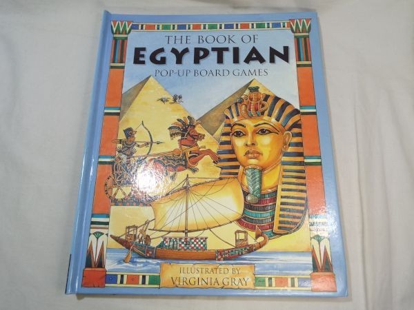 仕掛絵本[THE BOOK OF EGYPTIAN : POP-UP BOARD GAMES] 古代エジプト 立体すごろく ポップアップ 洋書_画像1