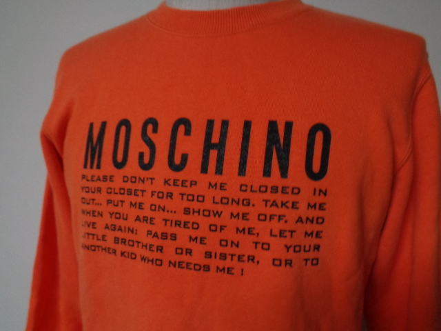  Moschino [MOSCHINO] sweat sweatshirt tops orange 