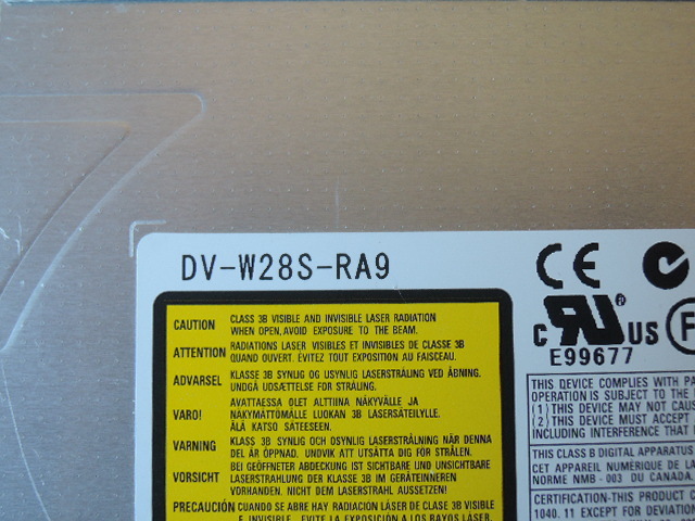 動作確認済 TEAC DV-W28S-RA9 スリム DVDマルチドライブ SATA 送料無料 