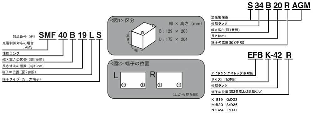 ACDelco ACデルコ 充電制御対応バッテリー Premium AMS ミラ ココア KF-VE 2009.8-2012.4 交換対応形式：44B20L 品番：AMS44B19L_画像2