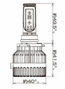 CATZ キャズ REFLEX LEDヘッドライト コンバージョンキット ヘッドランプ(Lo) HB3/HB4 アルテッツァジータ NZT260 H15.8～H17.9 CLC12_画像3