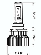 CATZ キャズ REFLEX LEDフォグコンバージョンキット HB4 GS460 URS190 H19.9～H23.12 CLC51_画像3