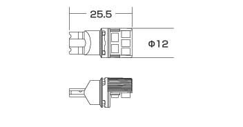 CATZ キャズ フロントスモールランプ LED Side 90 A.D.J 6900K レガシィツーリングワゴン BR系 H21.5～H24.5 CLB24_画像3