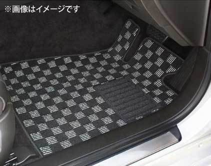 Artina アルティナ フロアマット カジュアルチェック レッド/ブラック マークX GRX130/GRX133/GRX135 H21.10～_画像2