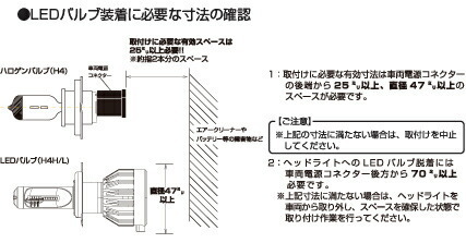 CATZ キャズ REFLEX LEDヘッドライト コンバージョンキット ヘッドランプ(Hi/Lo) H4H/L(ハイロー切替え) ランサー CS#A H15.2～H21.5 CLC10_画像6