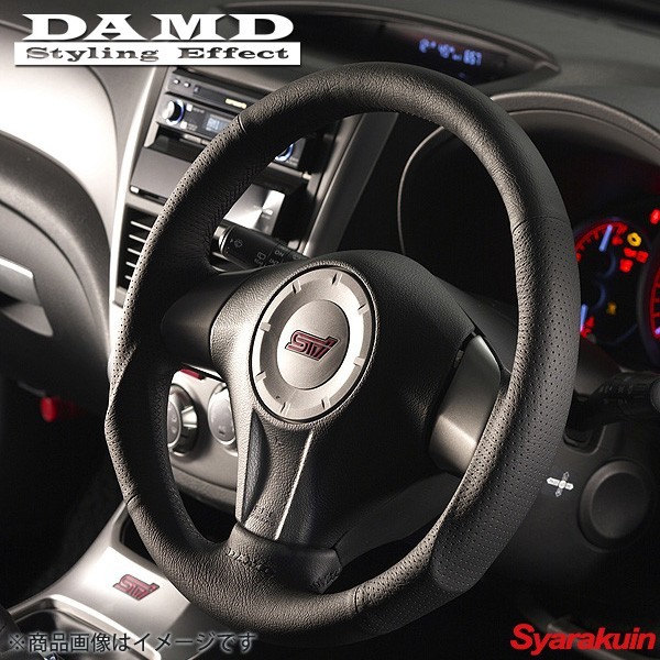 DAMD/ダムド ステアリング SS358-S（L） ブラックステッチ インプレッサ WRX-STI GRB/GRF/GVB/GVF アプライド：A-_画像1