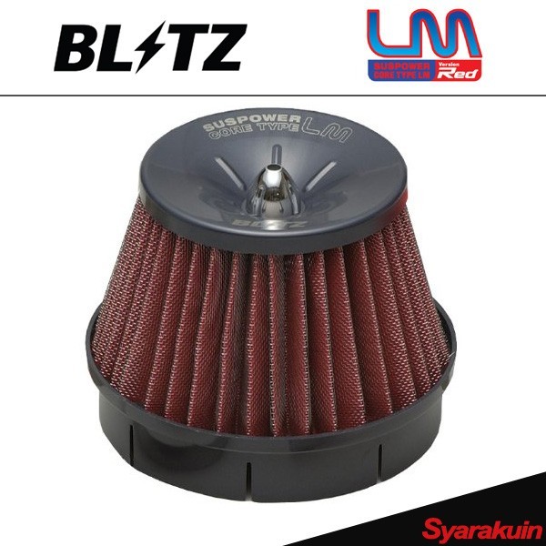BLITZ エアクリーナー SUS 人気の春夏 POWER 激安な ブリッツ LM-REDフィットハイブリッドGP1