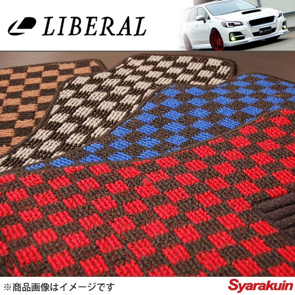 LIBERAL/リベラル トランクマット レッド×ブラック スバル/SUBARU インプレッサG4 GJ2/GJ3/GJ6/GJ7 -_画像2