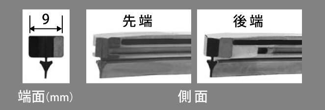 NWB デザインワイパー用 撥水コートラバー 運転席+助手席セット ノア 2007.6～2013.12 ZRR70G/ZRR75G/ZRR70W/ZRR75W DW65HB+DW40HB_画像2