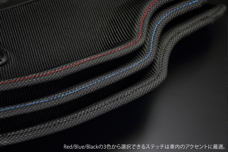 Genb 玄武 ゲンブ コンフォートマット Red Stitch フロントセット ハイエース TRH/KDH/GDH200系 ワイドボディ OMF11RH_画像7