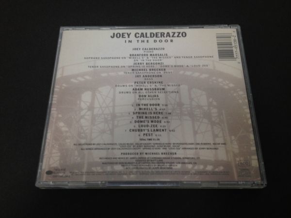 レア廃盤　ジョーイ・カルデラッツォ　JOEY CALDERAZZO　IN THE DOOR　CDP 7 95138 2_画像3