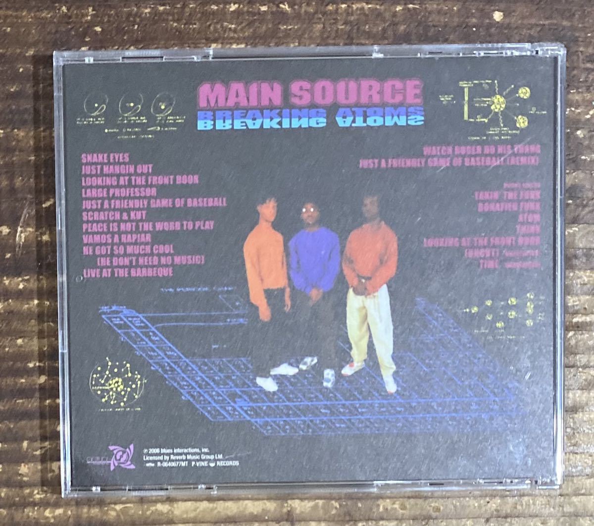 帯付 国内盤 CD P-VINE ボーナス6曲追加】Main Source メイン・ソース■Breaking Atoms ブレイキング・アトムス■Large Professor Nas