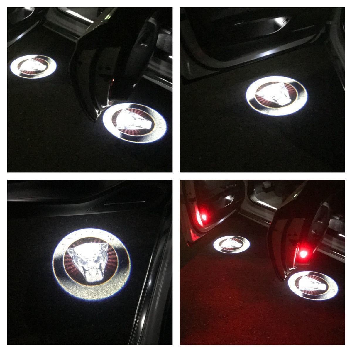 Jaguar Jaguar LED Logo projector door courtesy lamp X type XJ XK XKR original exchange type light under spot emblem 