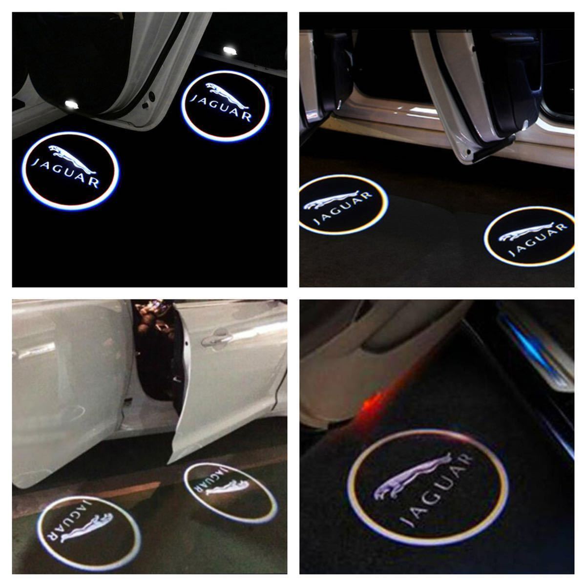 Jaguar ジャガー LED ロゴ プロジェクター ドア カーテシ ランプ F-TYPE XE Fタイプ 純正交換 アンダースポット ライトエンブレム マーク_画像2