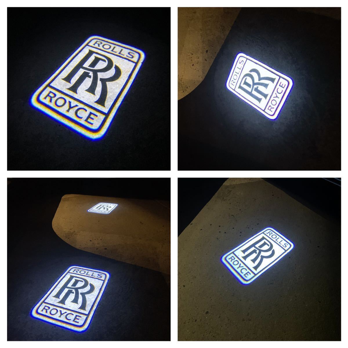 Rolls royce LED ロゴ プロジェクター ドア カーテシ ランプ 純正交換 ロールス ロイス ファントム ゴースト レイス カリナン ライト_画像2