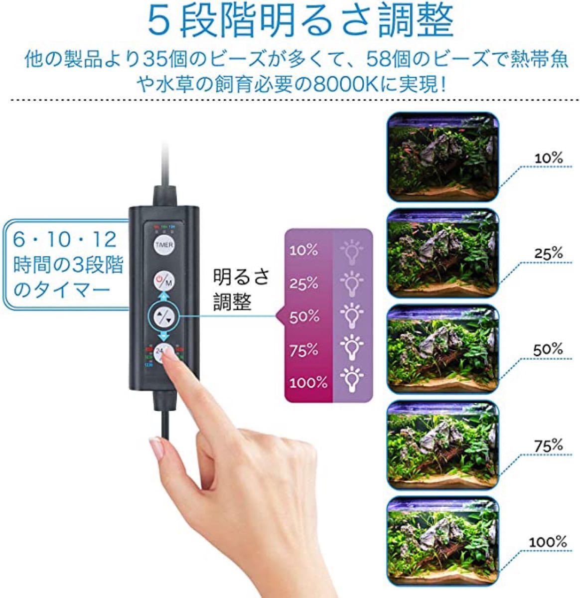 Paypayフリマ 水槽ライト アクアリウムライト 30 50センチ Led 熱帯魚ライト 水槽用 Paypayフリマ 水槽ライト アクアリウムライト 30 50センチ Led 熱帯魚ライト 水槽用