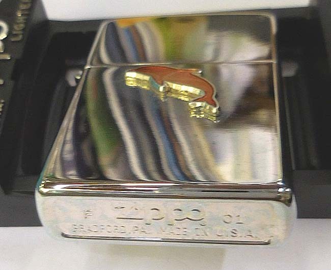Yahoo!オークション - ジッポー 17-1242 zippoイルカメタル