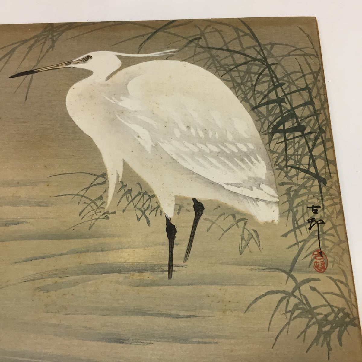 即決!真作 小原古邨(=小原祥邨)の木版画 春桜鳥(検索=川瀬巴水 土屋