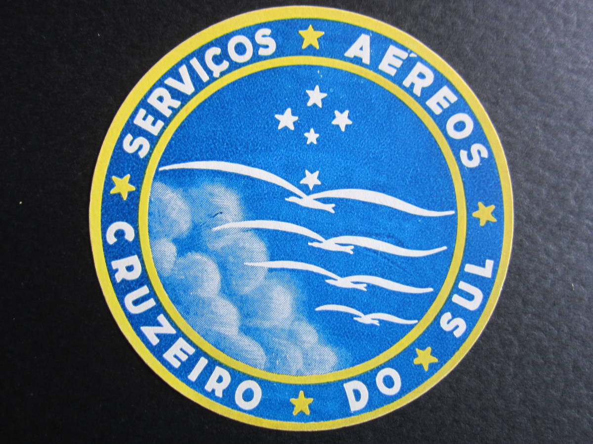 クルゼイロ航空■CRUZEIRO■Servios Areos Cruzeiro■ブラジル■ラゲッジラベル_画像1