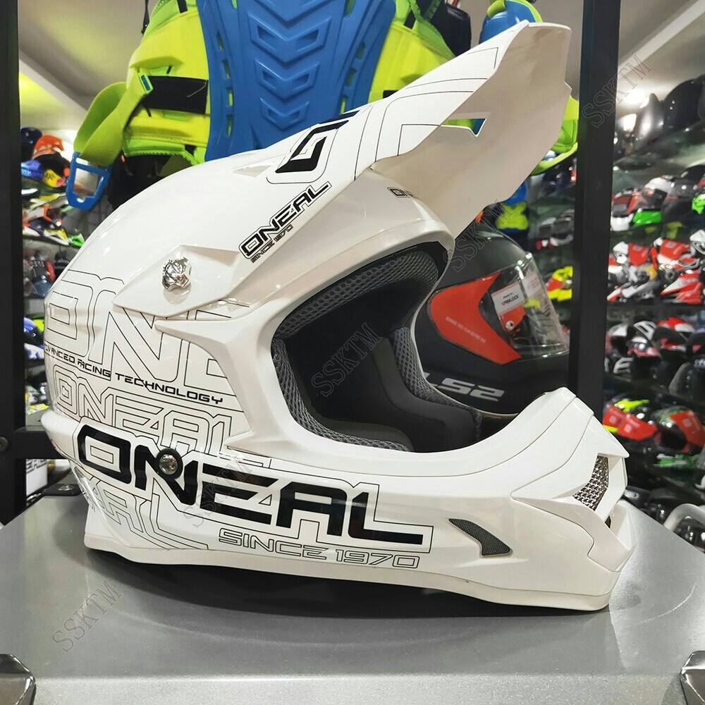 白い O'Neal オニール モトクロスヘルメットオフロードヘルメット