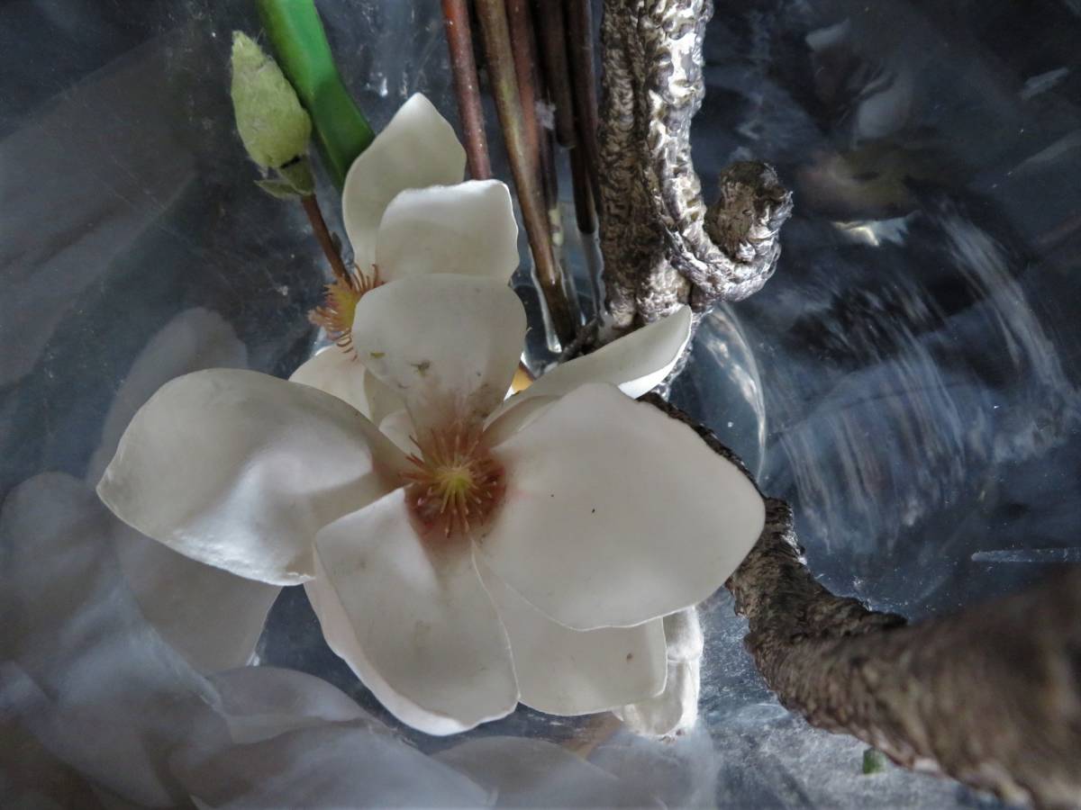  снижение цены роскошный [ Aichi магазин ] высота 115cme milio осел EMILIO ROBBA / белоснежная магнолия / искусственный цветок цветок цветок искусственный цветок / интерьер произведение искусства 