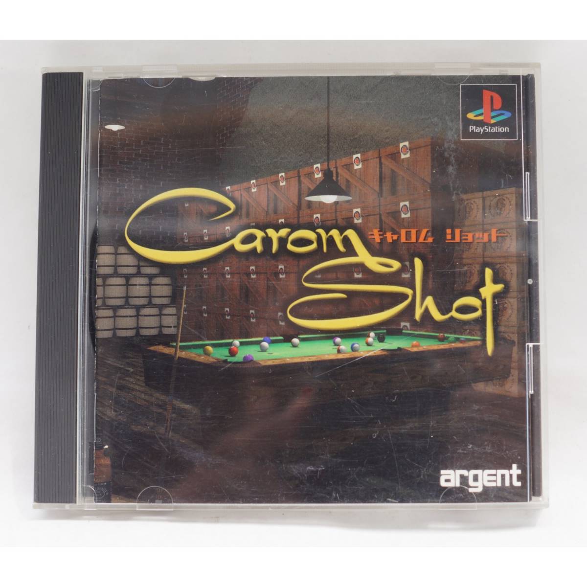 PS1ゲーム CAROM SHOT ザ 3Dビリヤード SLPS-00837_画像1
