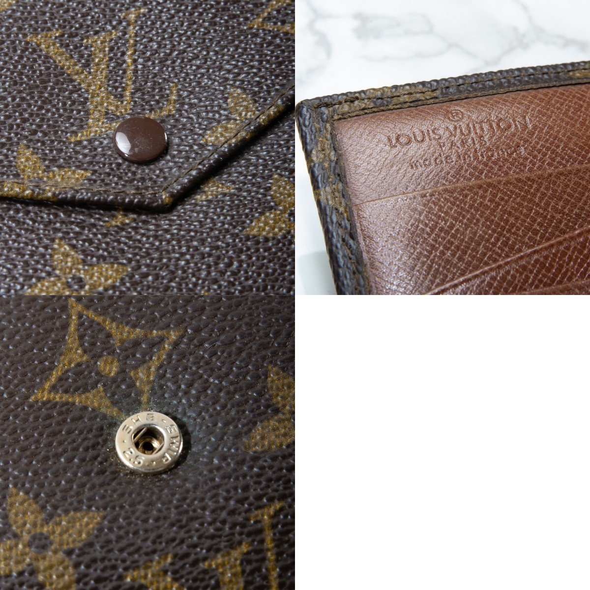 美品】LOUIS VUITTON(ルイヴィトン) モノグラム ポルトモネ 2 美品】LOUIS VUITTON(ルイヴィトン) モノグラム ポルトモネ 2